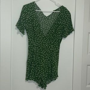Polka Dot Ruffle Romper